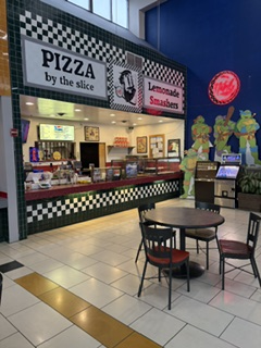 The Trattoria Natoli pizza-by-the-slice storefront in the Greeley Mall